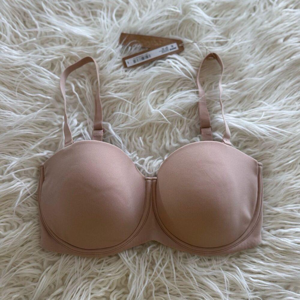Skims Fits Everybody Strapless Bra Mica Size 34DD